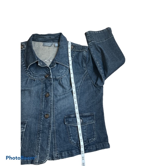 MOTTO YOUR STYLE MANTRA button front denim jacket size Xl - Picture 5 of 7